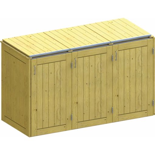 Binto Mülltonnenbox für 3 Behälter, 2