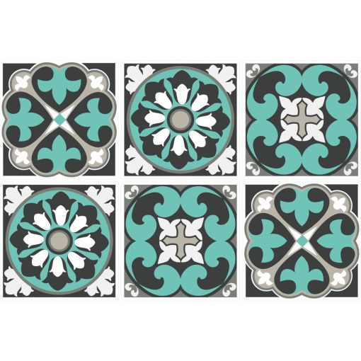 Windhager Fliesenaufkleber Odeon 15x15 cm 2