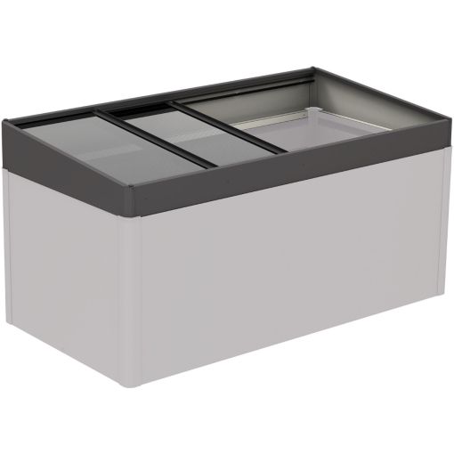 Biohort Frühbeetaufsatz HochBeet 2x1 dunkelgrau-metallic 2