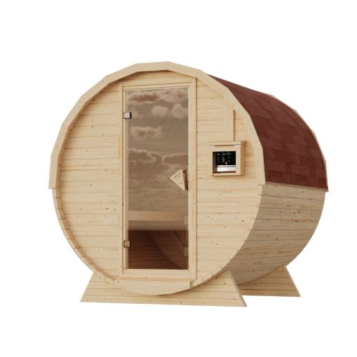Karibu Woodfeeling Fasssauna 1,5 2