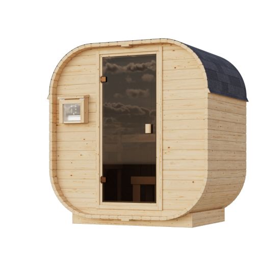 Karibu Woodfeeling Fasssauna Quadro 0 2