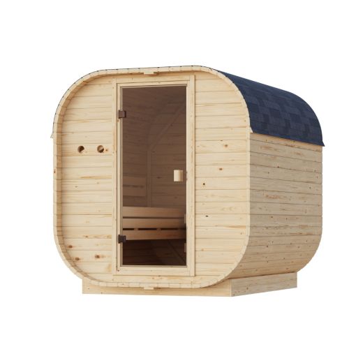 Karibu Woodfeeling Fasssauna Quadro 2 2