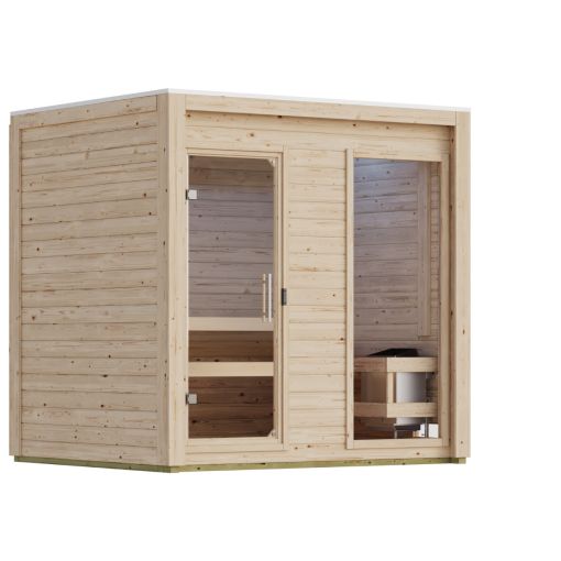Karibu Woodfeeling Saunahaus Hycore 2 2