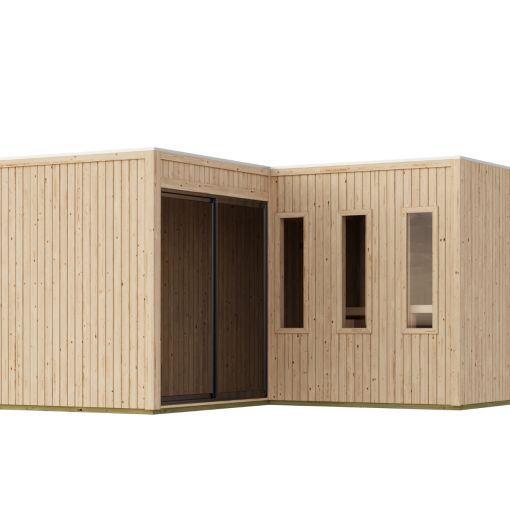 Karibu Woodfeeling Saunahaus Paradise naturbelassen 2