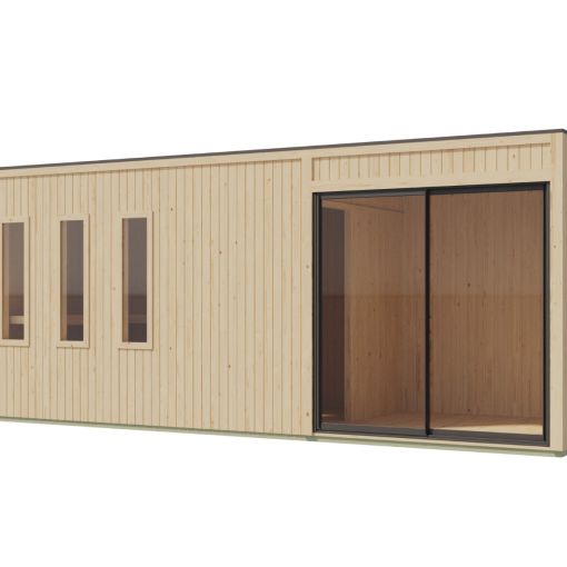 Karibu Woodfeeling Saunahaus Monterey naturbelassen 2