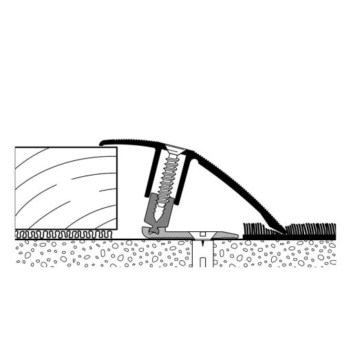 PARKETTFREUND Anpassprofil PF 886 Alu 2