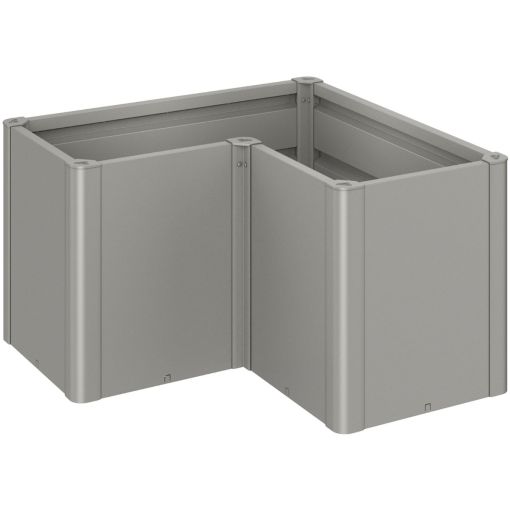 Biohort Pflanzbeet Belvedere L-Form quarzgrau-metallic 2