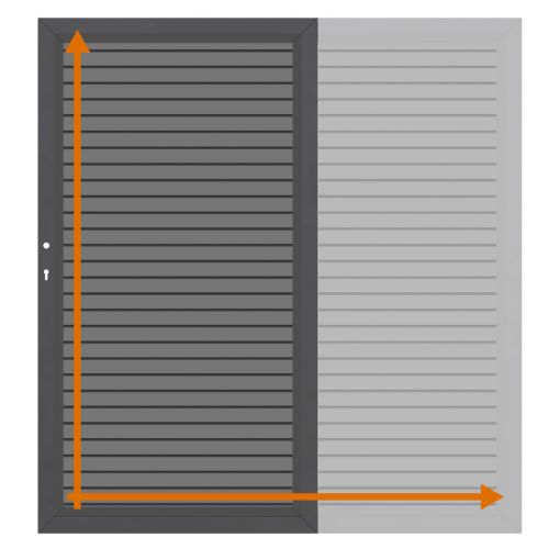 TraumGarten Einzeltor auf Maß Sichtschutzzaun 2