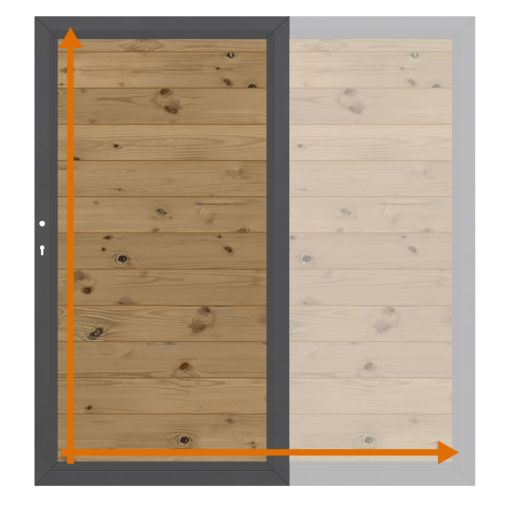 TraumGarten Einzeltor auf Maß Sichtschutzzaun 2