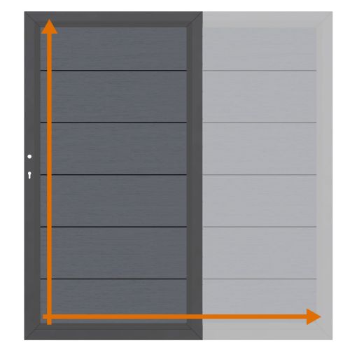 TraumGarten Einzeltor auf Maß Sichtschutzzaun 2