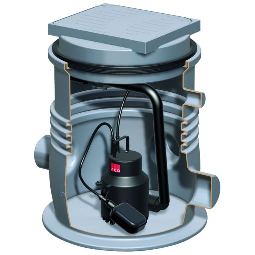 ACO Sinkamat-K mono Salt Kleinhebeanlage 2