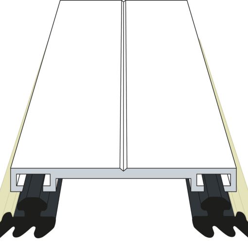 ALWO Oberprofilsystem Oberprofil 8000/2 pressblank 2