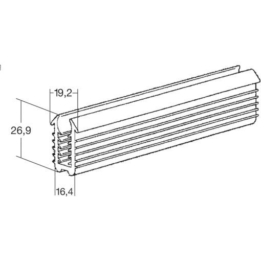 ALWO Rahmenprofilsystem 90 Gummiprofil U-Profil 2