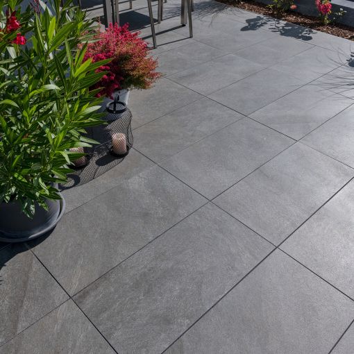 KANN Terrassenplatte Arctia anthrazit-meliert 2