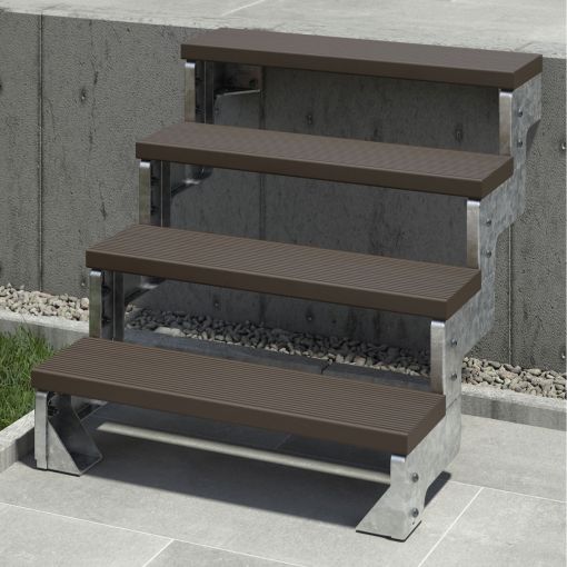 DOLLE Außentreppe Gartentreppe Gardentop Komplettset 2