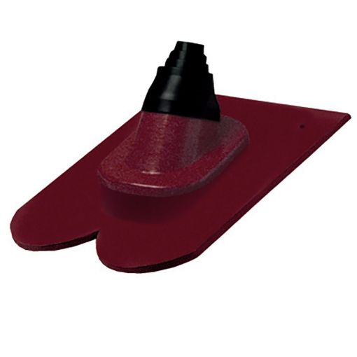 Erlus Biberschwanz Alu-Antennendurchgang maroon Dachziegel 2