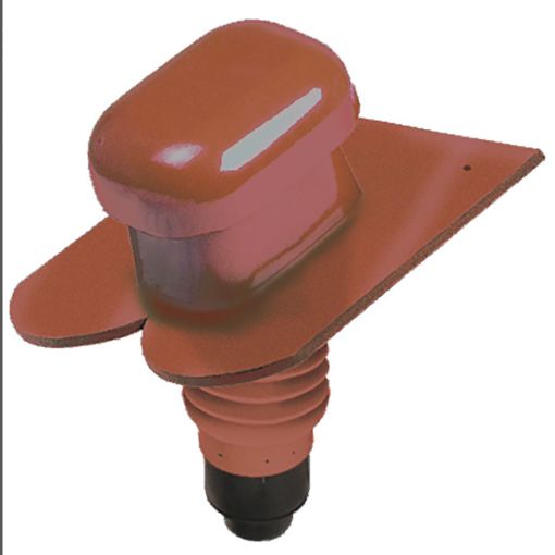 Erlus Biberschwanz Alu-Sanlüfter kupferbraun/sinterrot Dachziegel 2