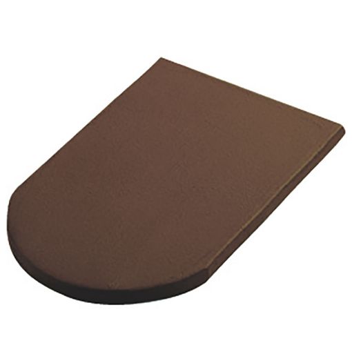 Erlus Biberschwanz Firstplatten brazilbraun engobiert 2