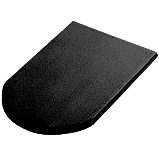 Erlus Biberschwanz Firstplatten diamantschwarz edelengobiert 2