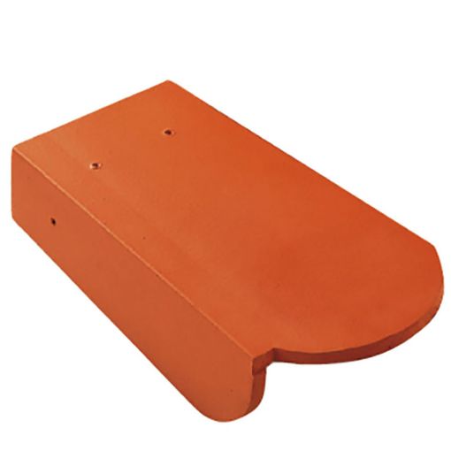 Erlus Biberschwanz Ortgangziegel links naturrot 2