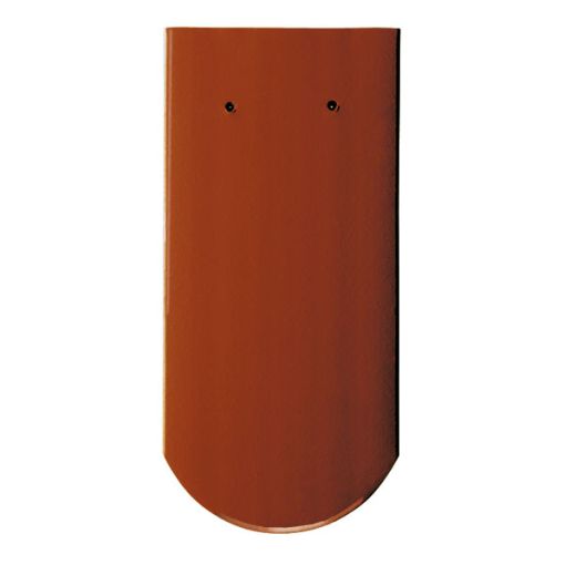 Erlus Biberschwanzziegel maroon edelengobiert Dachziegel 2