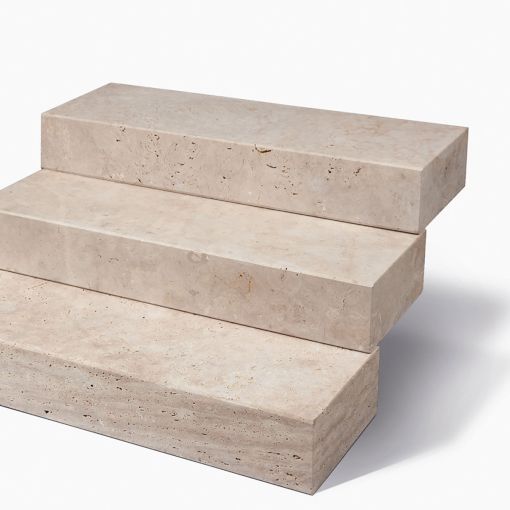 Seltra Natursteine Blockstufen TOLEDO Travertin 2