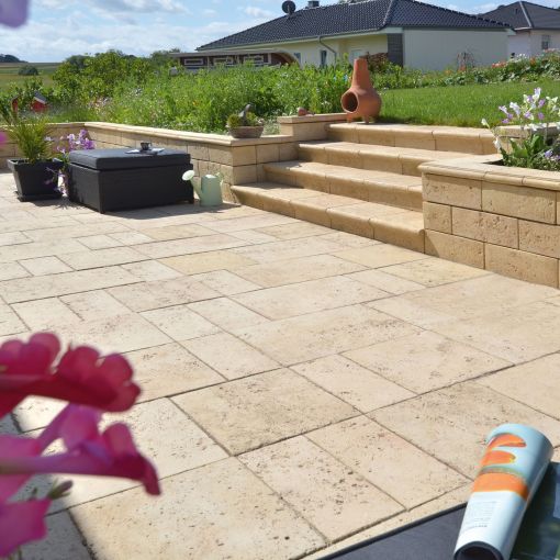 KANN Terrassenplatte Travino sandstein 2
