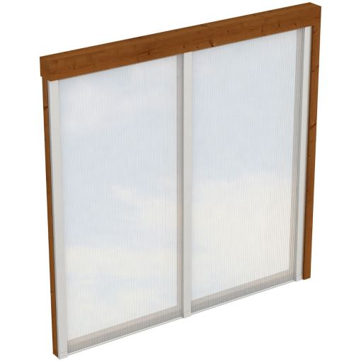 Skan Holz Seitenwand Polycarbonat Nussbaum 2