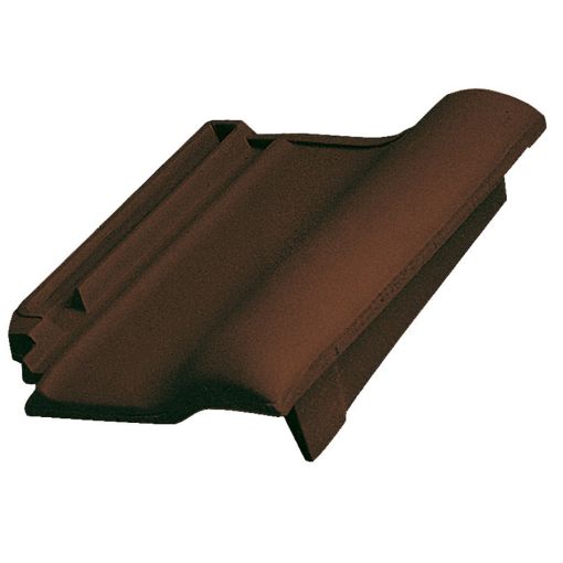 Erlus E58/E58 S brazilbraun Pultdach-Ortgang 2