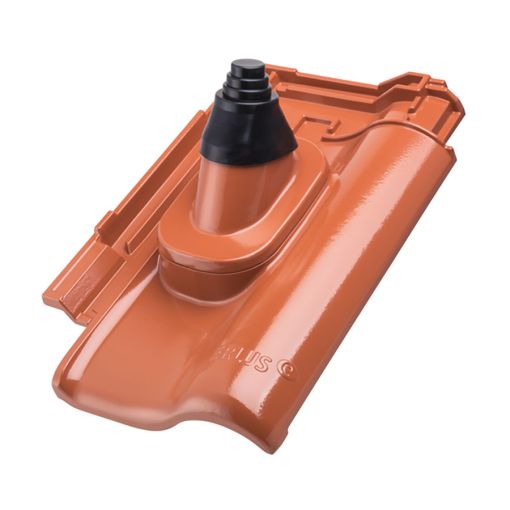 Erlus E58 SL Alu-Antennendurchgang rot/rot 2