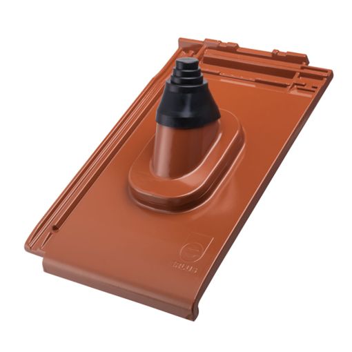 Erlus Linea Alu-Antennendurchgang sinterschwarz matt 2