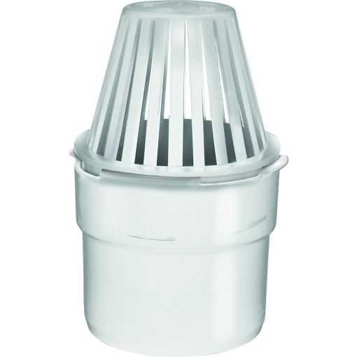 MEA Entwässerungsanschluss mit Schmutzsieb Weiß 2