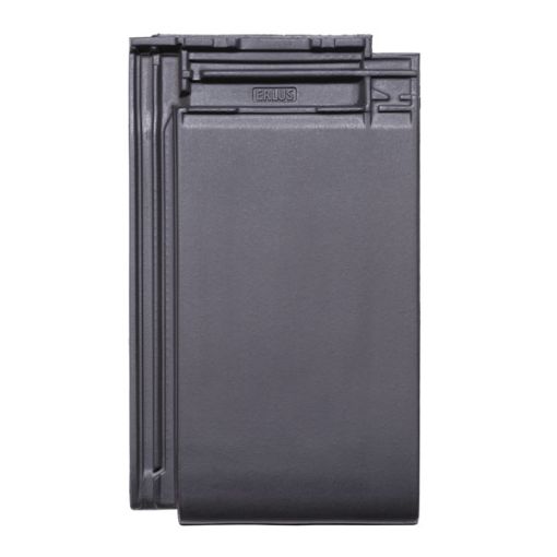 Erlus Flachdachziegel Linea sinterschwarz matt 2