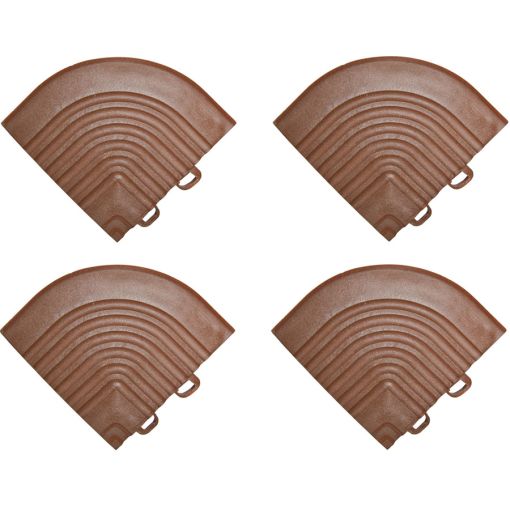 florco Klickfliese Eckteil-Set Rasen braun 2