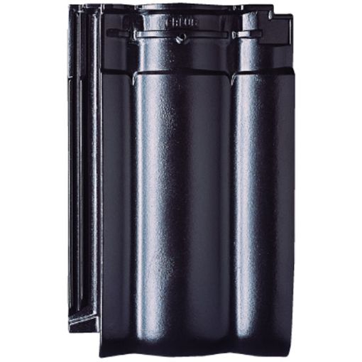 Erlus Designdachziegel Forma diamantschwarz edelengobiert 2