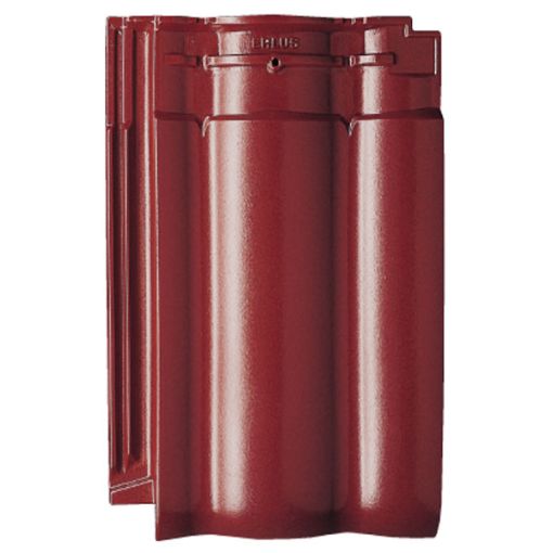 Erlus Designdachziegel Forma maroon edelengobiert 2