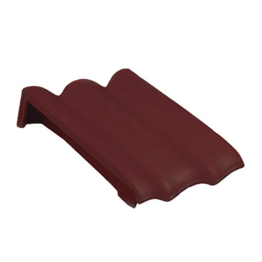 Erlus Forma burgund Pultdach-Ortgang links 2