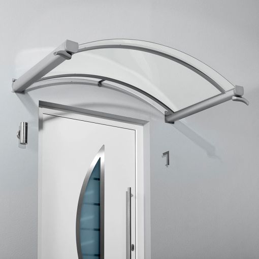 gutta Bogenvordach BV-B Edelstahloptik Dach 2