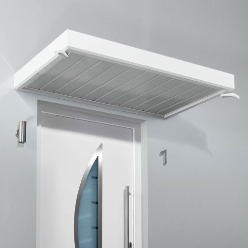 gutta Rechteckvordach NM Weiß Dach 2