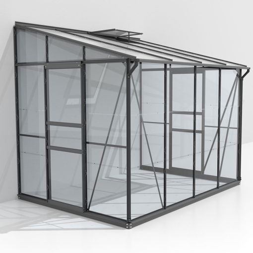 Vitavia Anlehngewächshaus Osiris Tomatenhaus Kombiverglasung 2