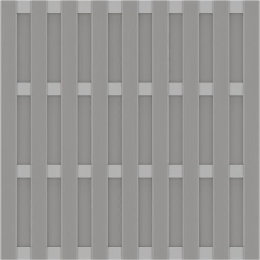 TraumGarten Sichtschutzzaun JUMBO WPC Alu-Design 2