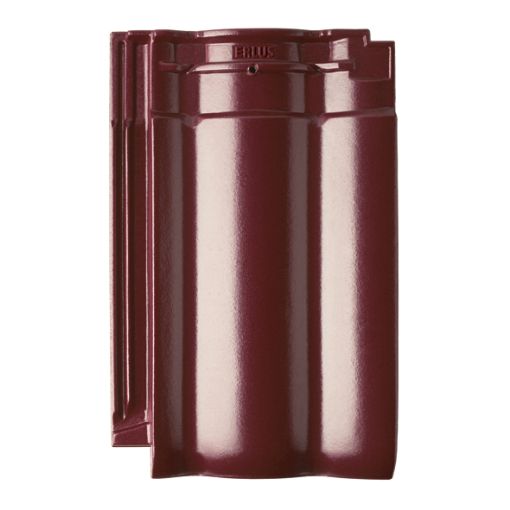 Erlus Designdachziegel Forma burgund edelengobiert 2