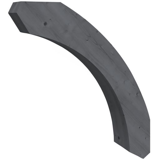 Skan Holz Rundes Kopfband Schiefergrau 2