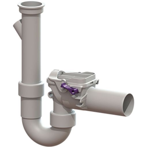 KESSEL Rückstaudoppelverschluss Staufix-Siphon HT Waschmaschinenanschluss 2