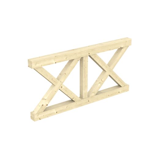 Skan Holz Brüstung Andreaskreuz, für 2