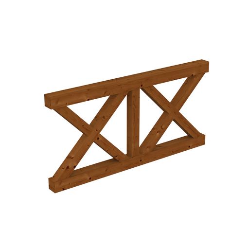 Skan Holz Brüstung Andreaskreuz, für 2