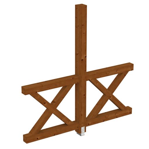 Skan Holz Seitenwand Andreaskreuze Leimholz 2