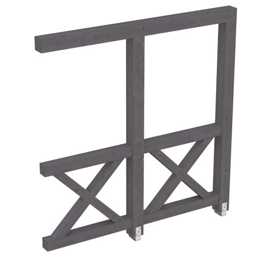 Skan Holz Seitenwand Andreaskreuze Leimholz 2