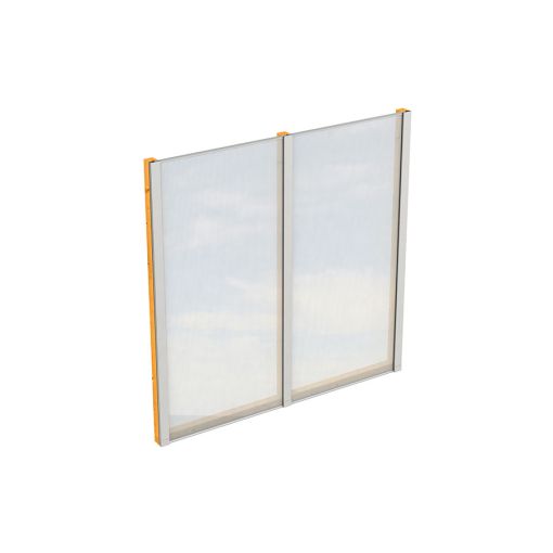 Skan Holz Seitenwand Polycarbonat Freistehend 2