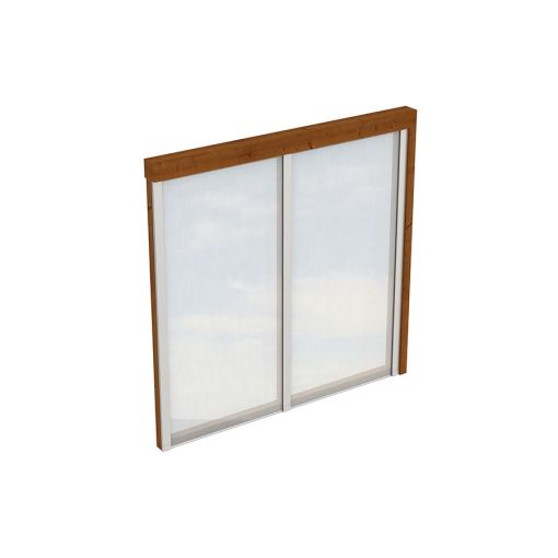 Skan Holz Seitenwand Polycarbonat Wandanbau 2